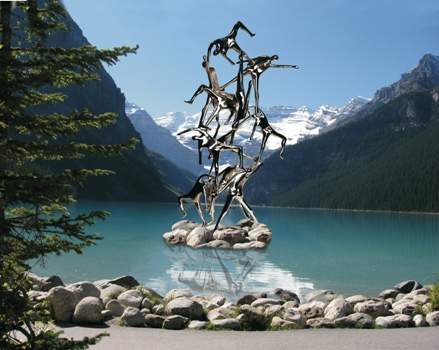 Installation in a lake in China